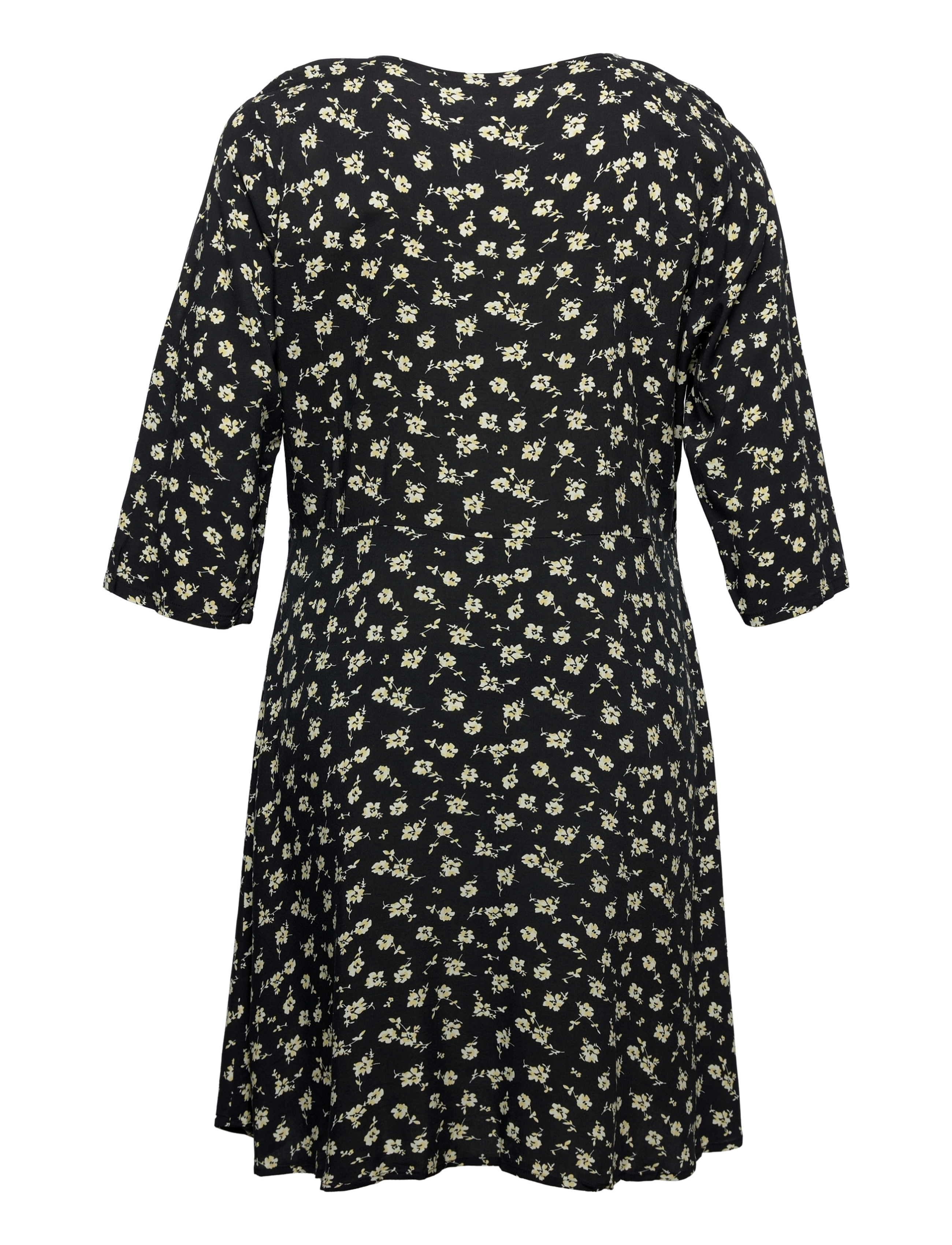 ONLY Carmakoma - CARLOLLIMEGAN 3/4 KNEE  SHIRT DRESS AOP - black - 1
