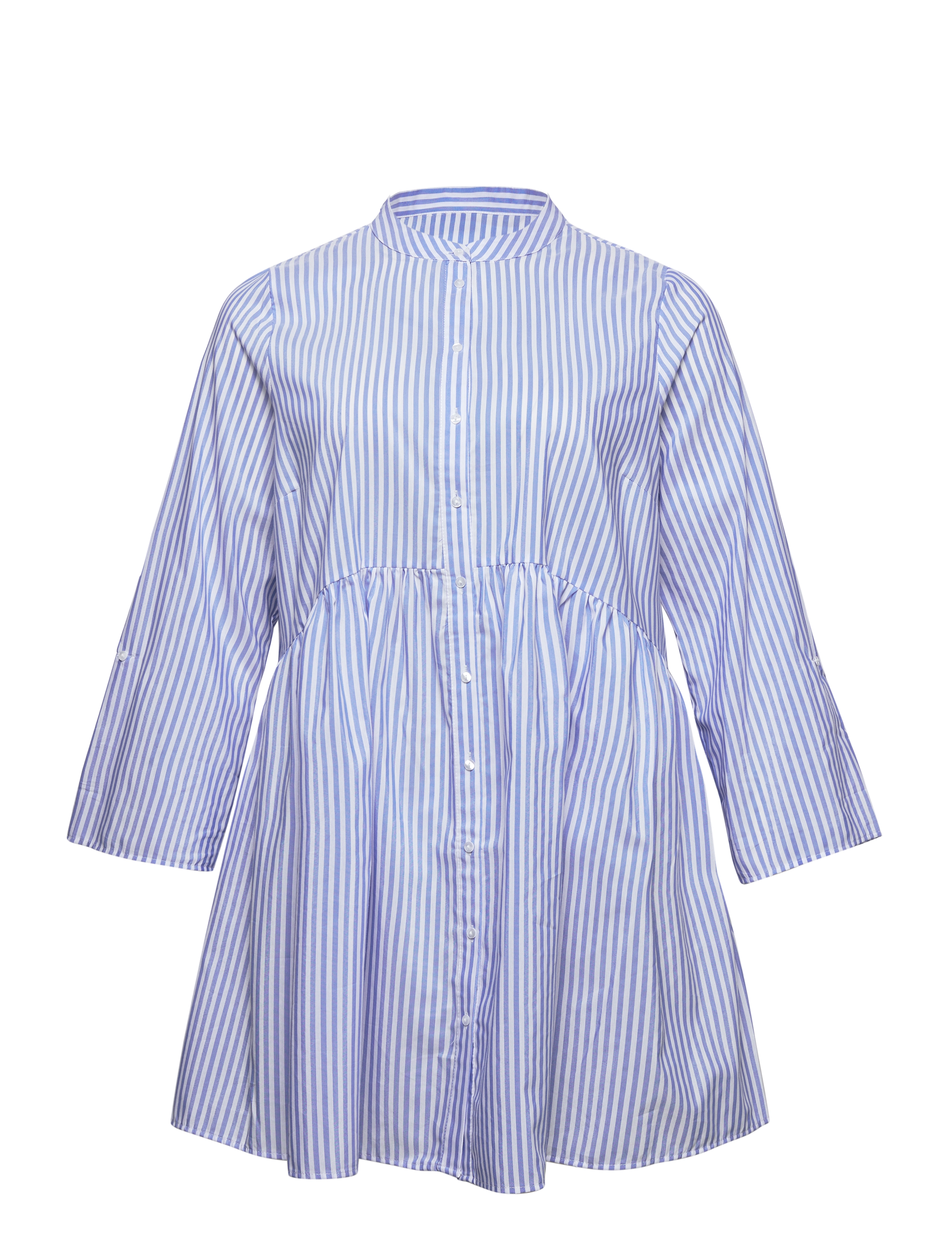 ONLY Carmakoma - CARDITTA LIFE  STRIP  3/4 TUNICDRESS WVN - cloud dancer - 2