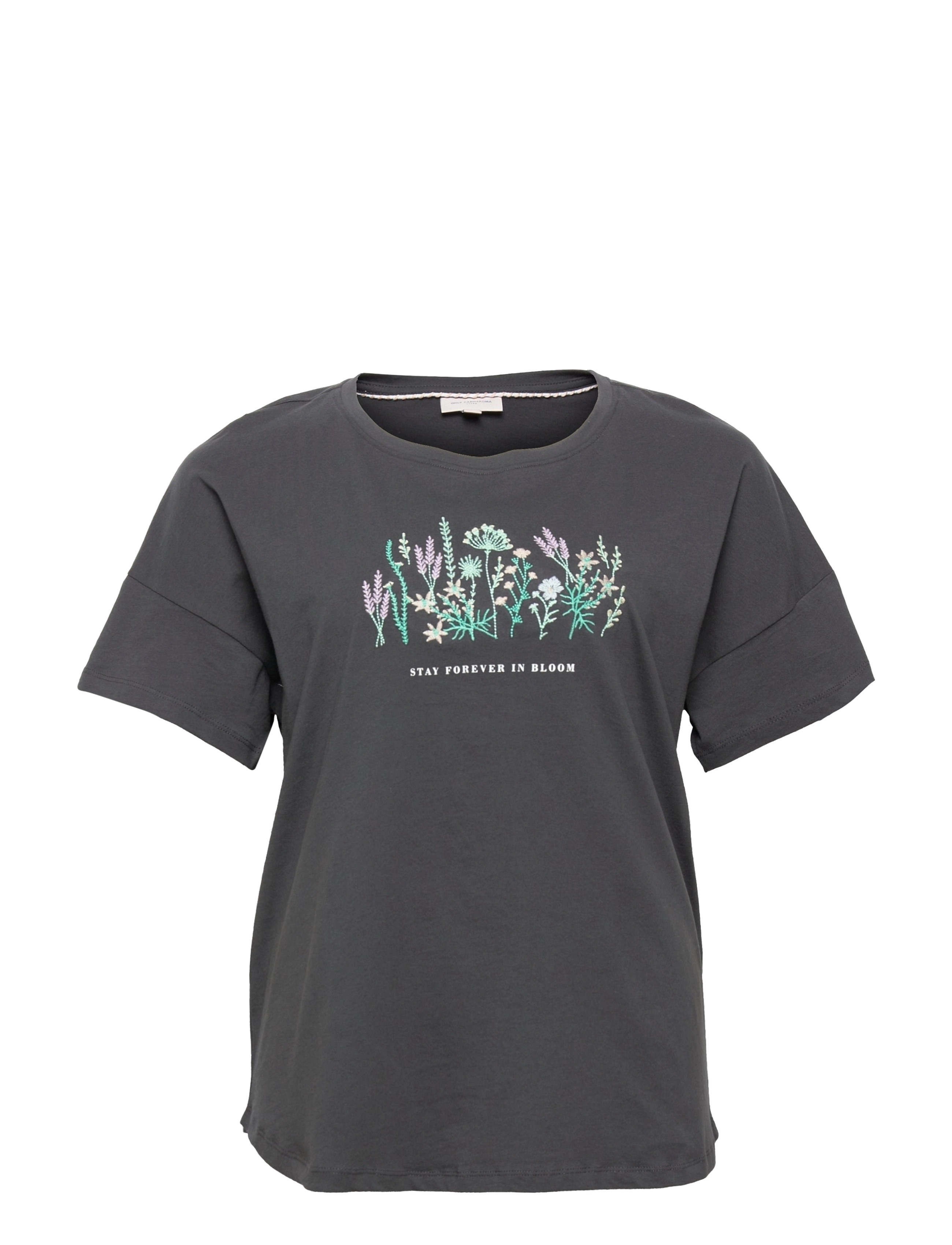 CARREESE SS FLOWER BOX TEE - PHANTOM