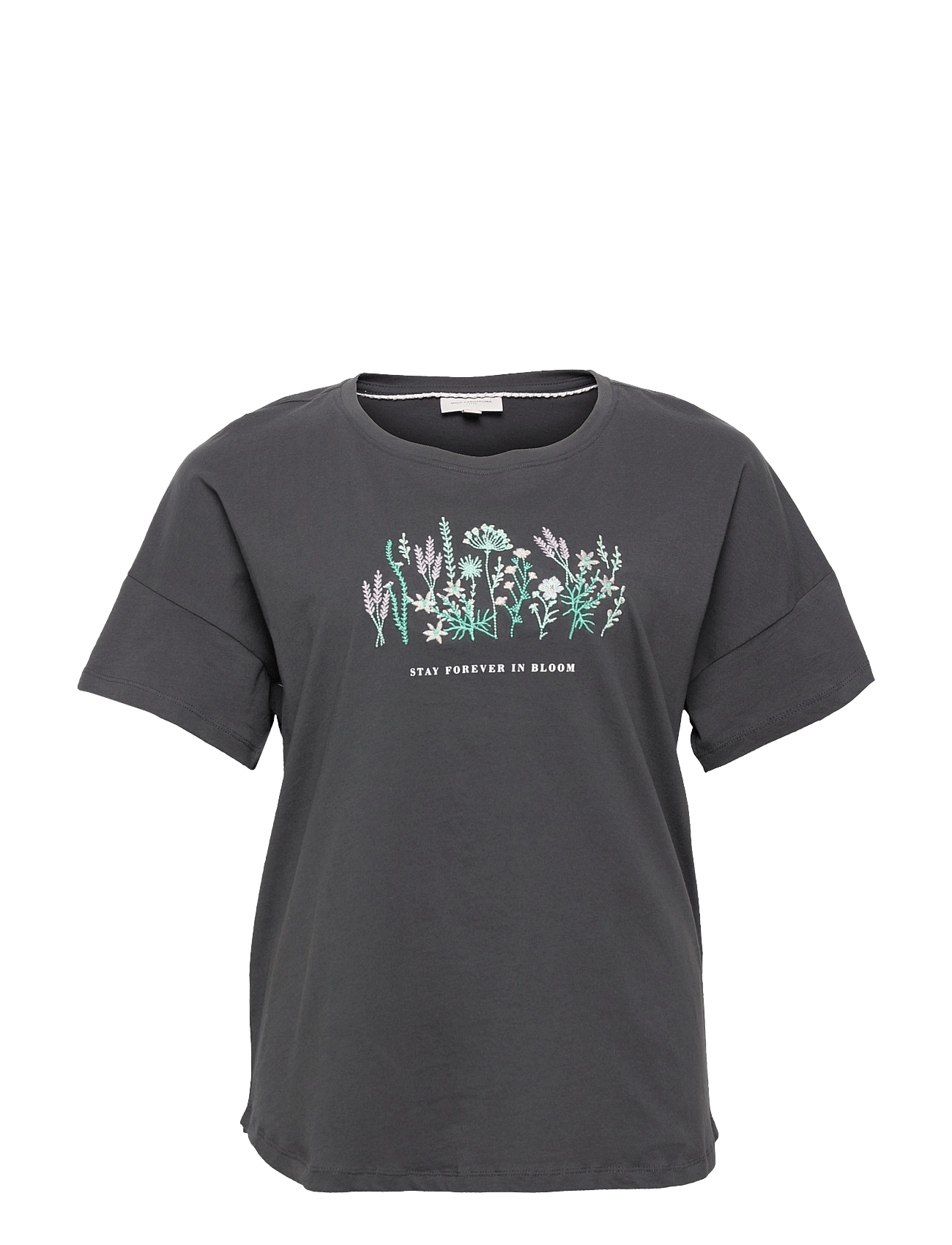 CARREESE SS FLOWER BOX TEE - PHANTOM