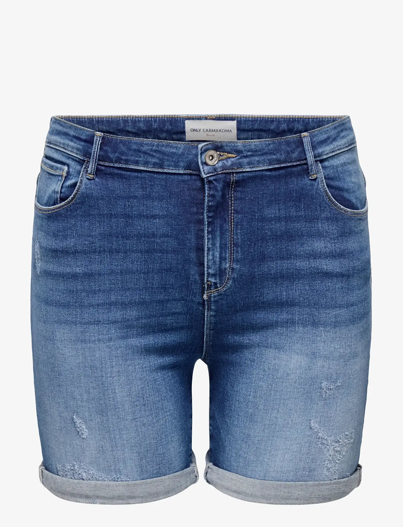 ONLY Carmakoma - CARLAOLA REG DEST DNM SHORTS - medium blue denim - 1