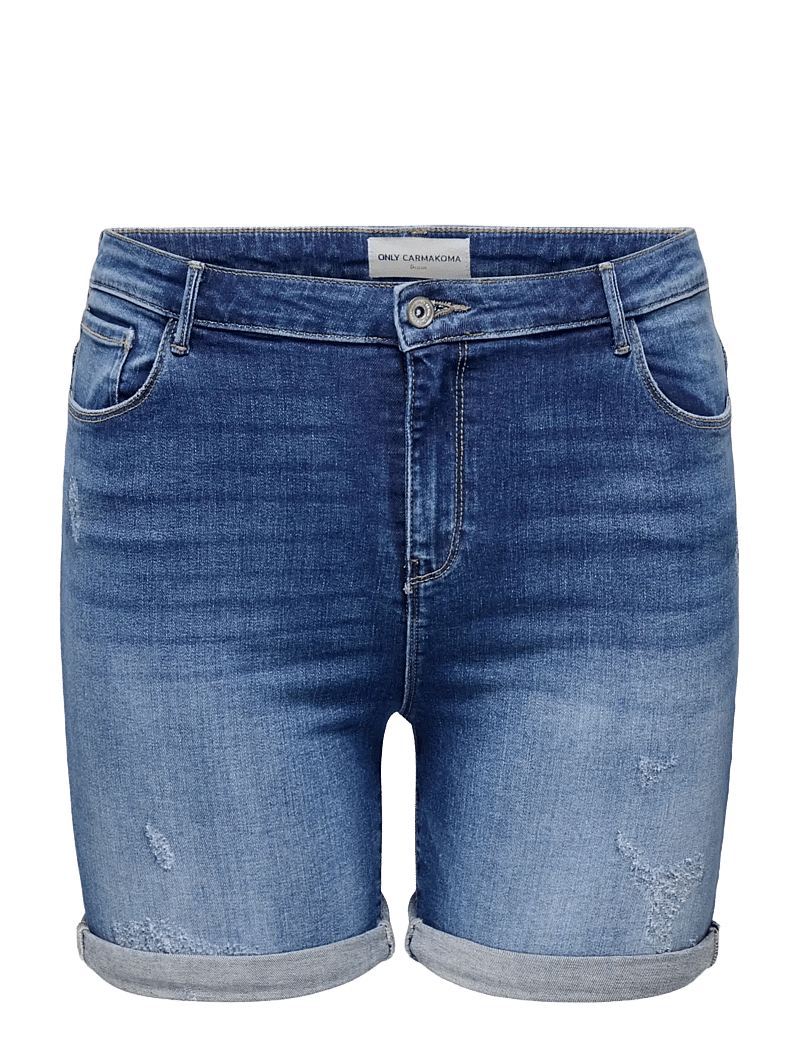 ONLY Carmakoma - CARLAOLA REG DEST DNM SHORTS - medium blue denim - 1