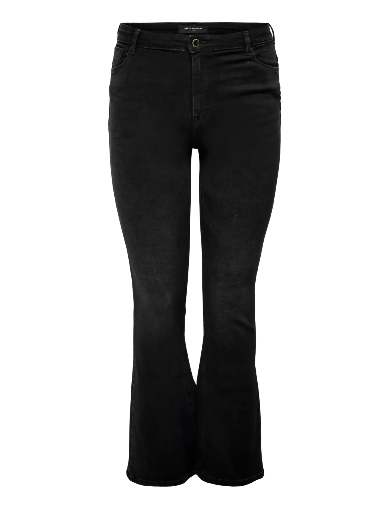 ONLY Carmakoma CARSALLY HW FLARED JEANS BJ165 NOOS - Teksad - BLACK / black