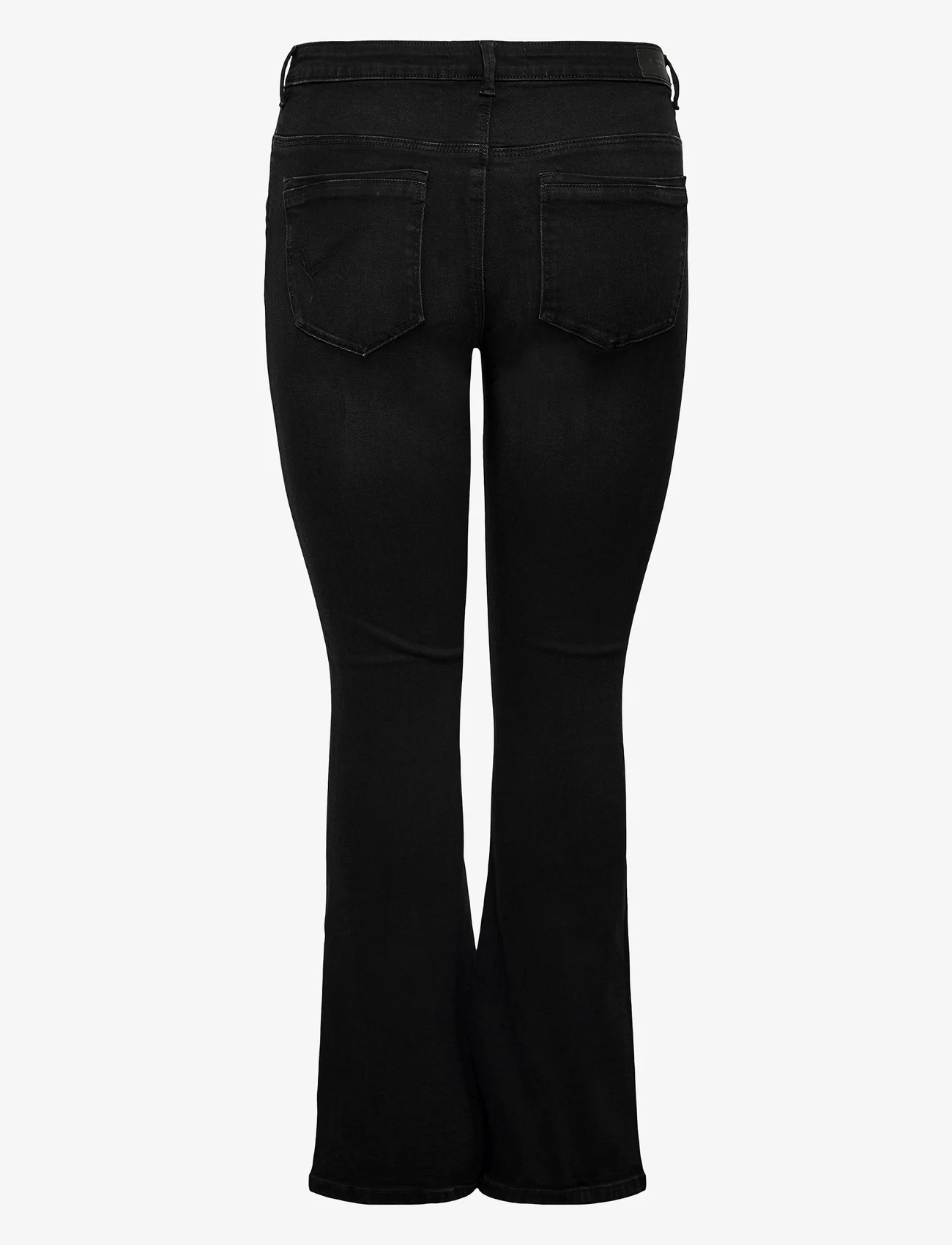 ONLY Carmakoma - CARSALLY HW FLARED JEANS BJ165 NOOS - laagste prijzen - black - 1