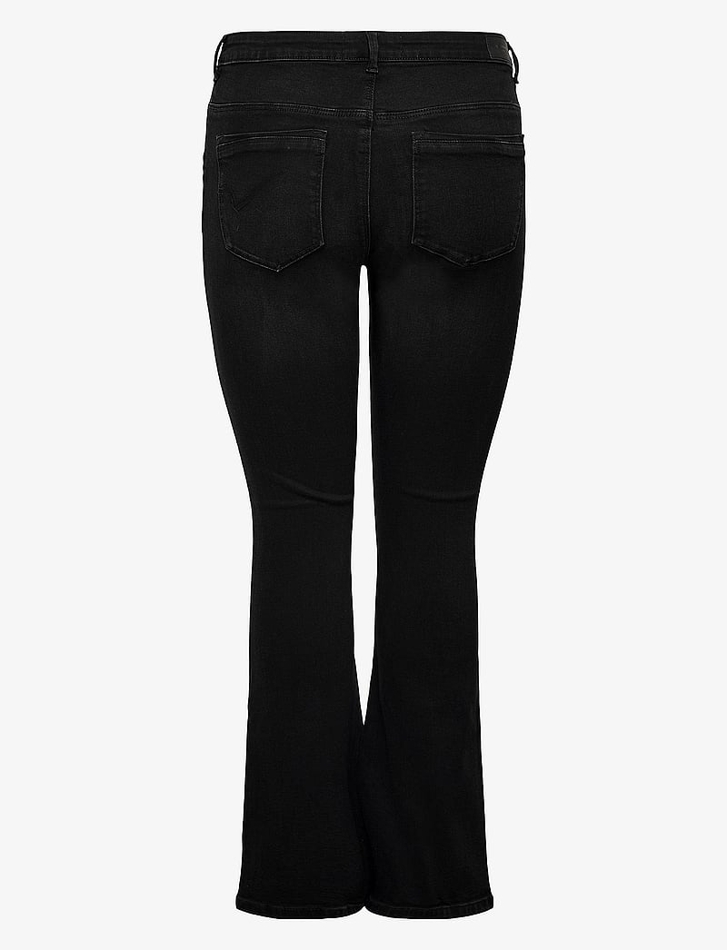 ONLY Carmakoma - CARSALLY HW FLARED JEANS BJ165 NOOS - alt eriti laia säärega teksad - black - 2