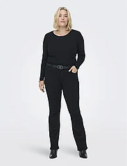 ONLY Carmakoma - CARSALLY HW FLARED JEANS BJ165 NOOS - utsvängda jeans - black - 6