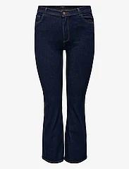 ONLY Carmakoma - CARSALLY HW FLARED JEANS DNM BJ370 NOOS - utsvängda jeans - dark blue denim - 0