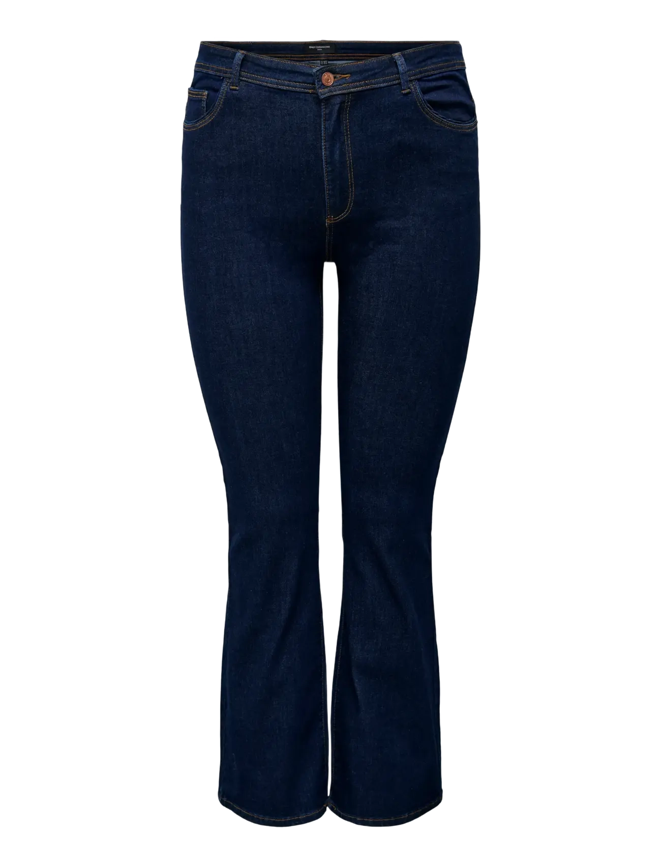 ONLY Carmakoma CARSALLY HW FLARED JEANS DNM BJ370 NOOS - Teksad - DARK BLUE DENIM / blue