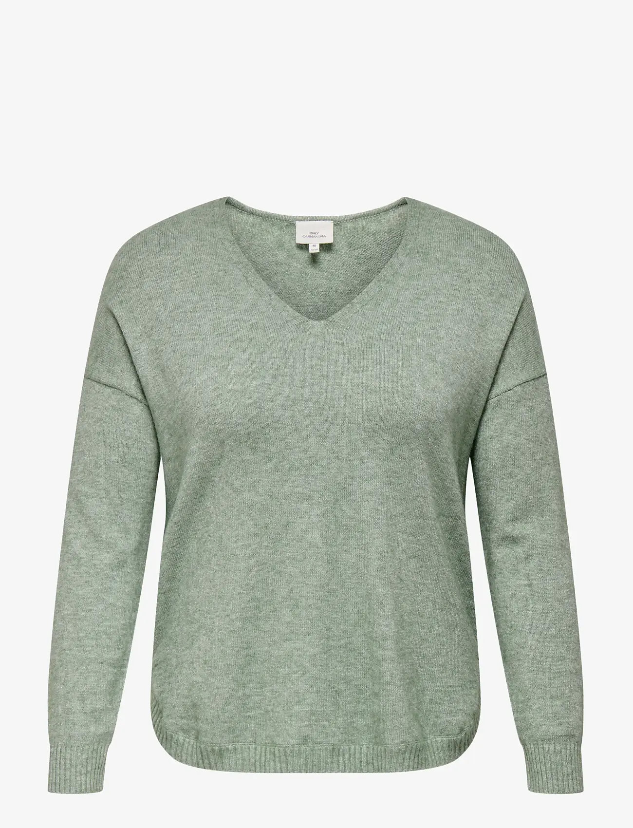ONLY Carmakoma - CARMARGARETA LS PULLOVER KNT NOOS - sviitrid - basil - 1
