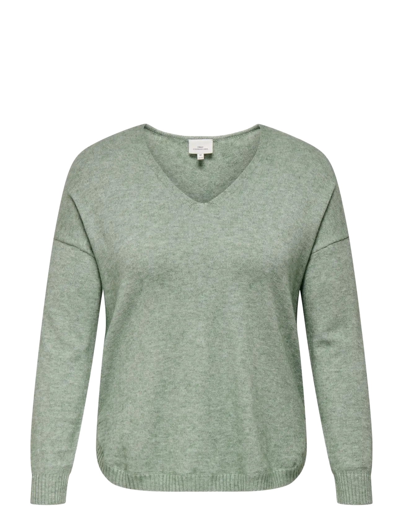 ONLY Carmakoma CARMARGARETA LIFE LS PULLOVER KNT NOOS - ONLY Carmakoma - BASIL / green