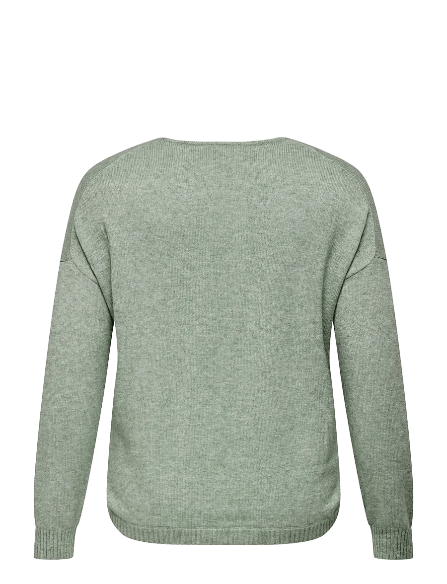 ONLY Carmakoma - CARMARGARETA LS PULLOVER KNT NOOS - pullover - basil - 2