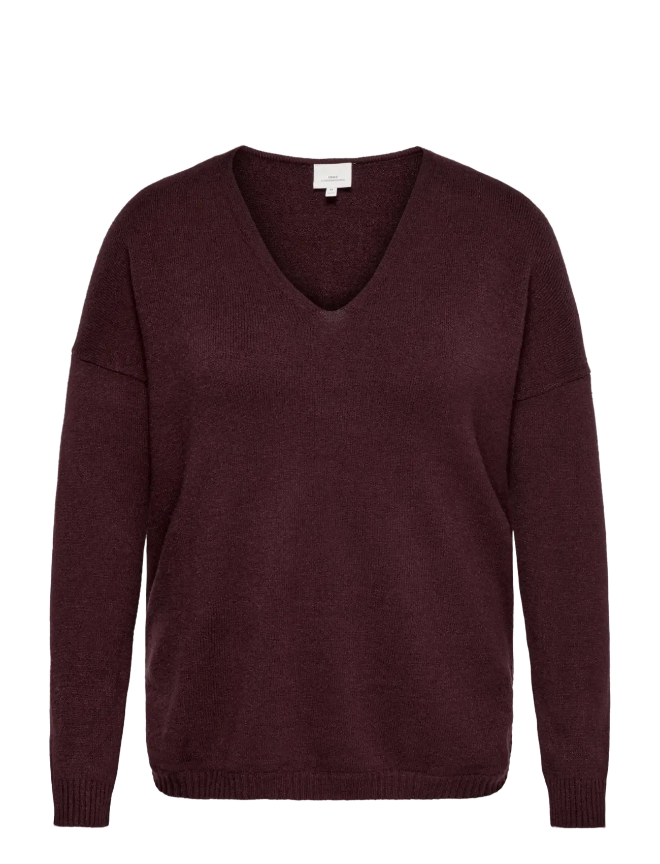 ONLY Carmakoma CARMARGARETA LS PULLOVER KNT NOOS - Stickade tröjor - FIG / burgundy