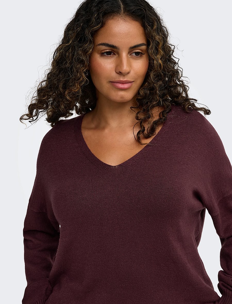 ONLY Carmakoma - CARMARGARETA LS PULLOVER KNT NOOS - pullover - fig - 5
