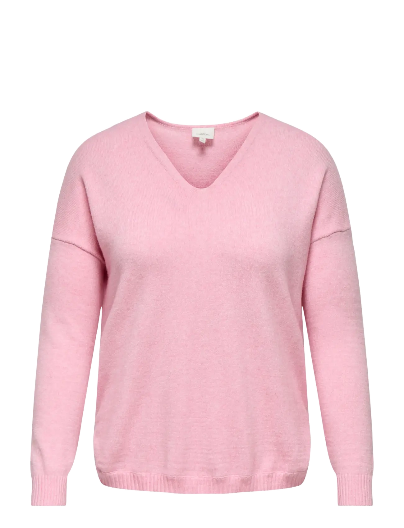 ONLY Carmakoma CARMARGARETA LS PULLOVER KNT NOOS - Kläder - LIGHT PINK / pink/rose