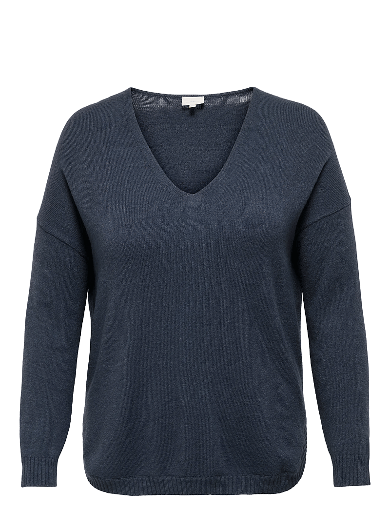 ONLY Carmakoma - CARMARGARETA LS PULLOVER KNT NOOS - jumpers - ombre blue - 1