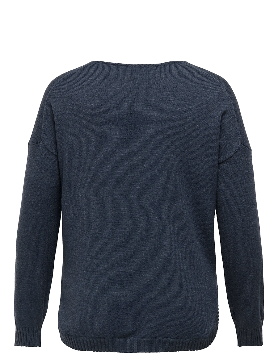 ONLY Carmakoma - CARMARGARETA LS PULLOVER KNT NOOS - striktrøjer - ombre blue - 2
