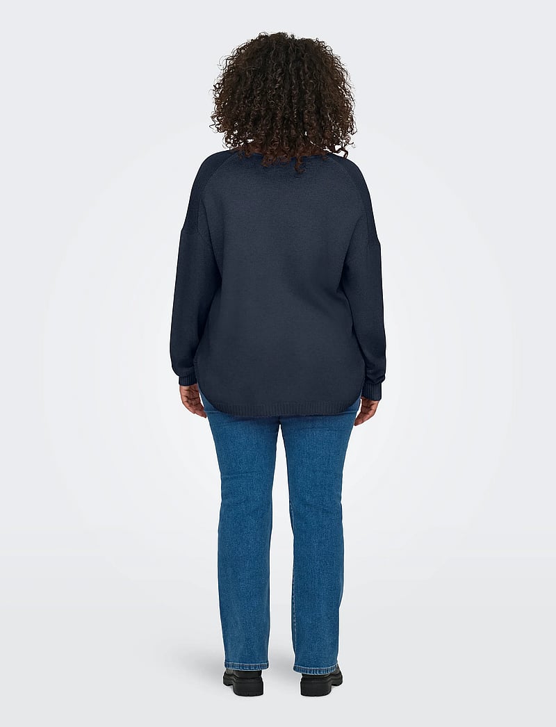 ONLY Carmakoma - CARMARGARETA LS PULLOVER KNT NOOS - jumpers - ombre blue - 3