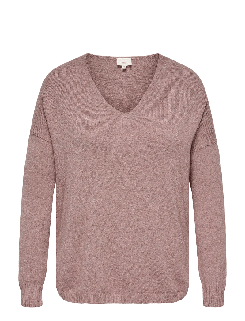 ONLY Carmakoma - CARMARGARETA LIFE LS PULLOVER KNT NOOS - pullover - rose brown - 1