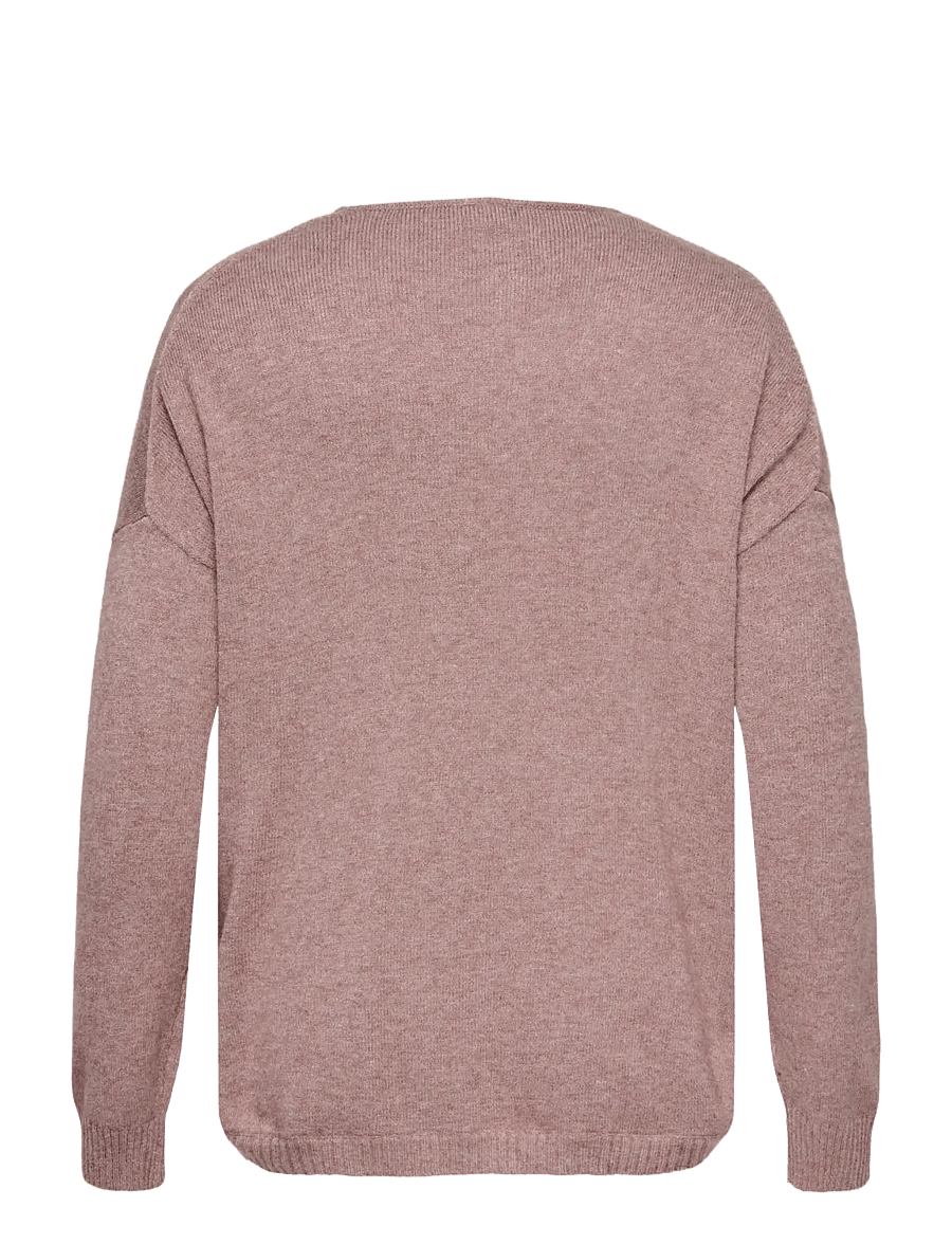 ONLY Carmakoma - CARMARGARETA LS PULLOVER KNT NOOS - striktrøjer - rose brown - 2