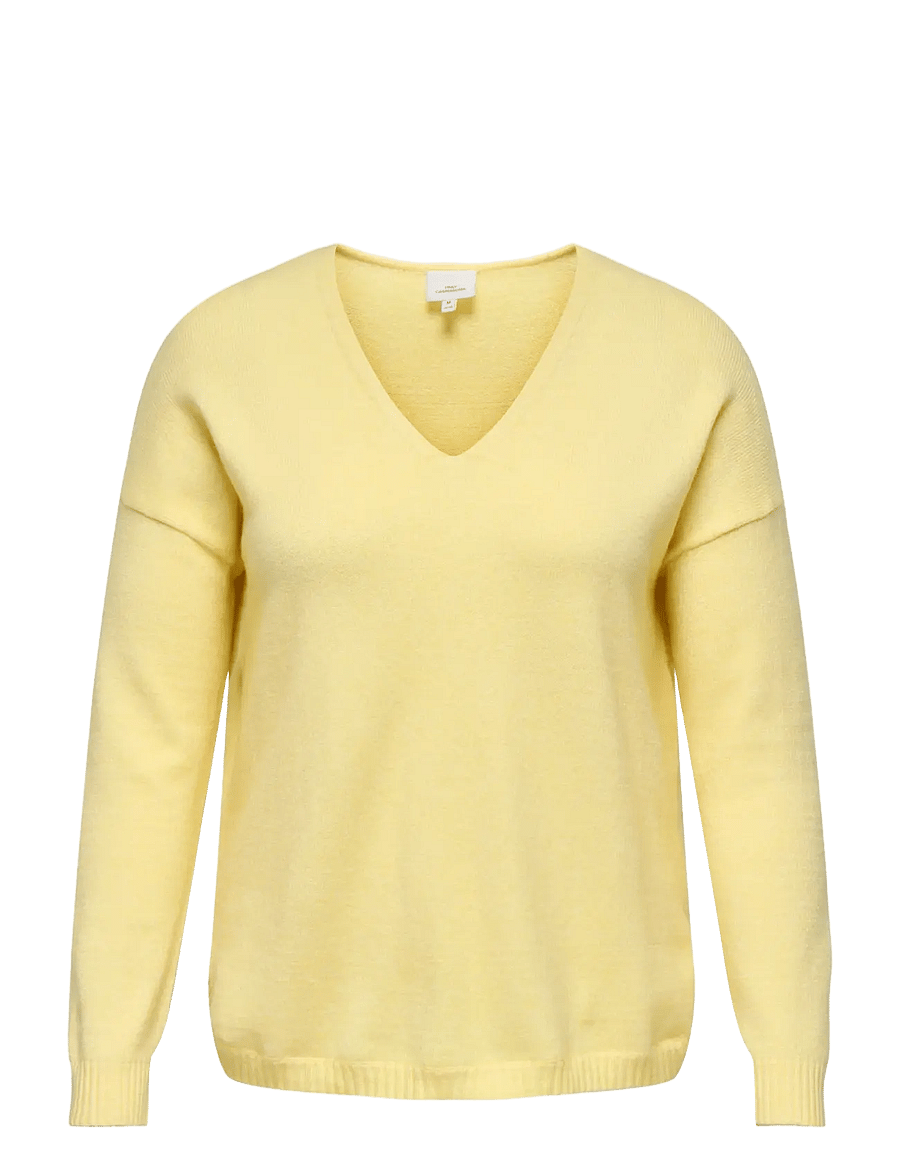 ONLY Carmakoma - CARMARGARETA LS PULLOVER KNT NOOS - stickade tröjor - sunlight - 1