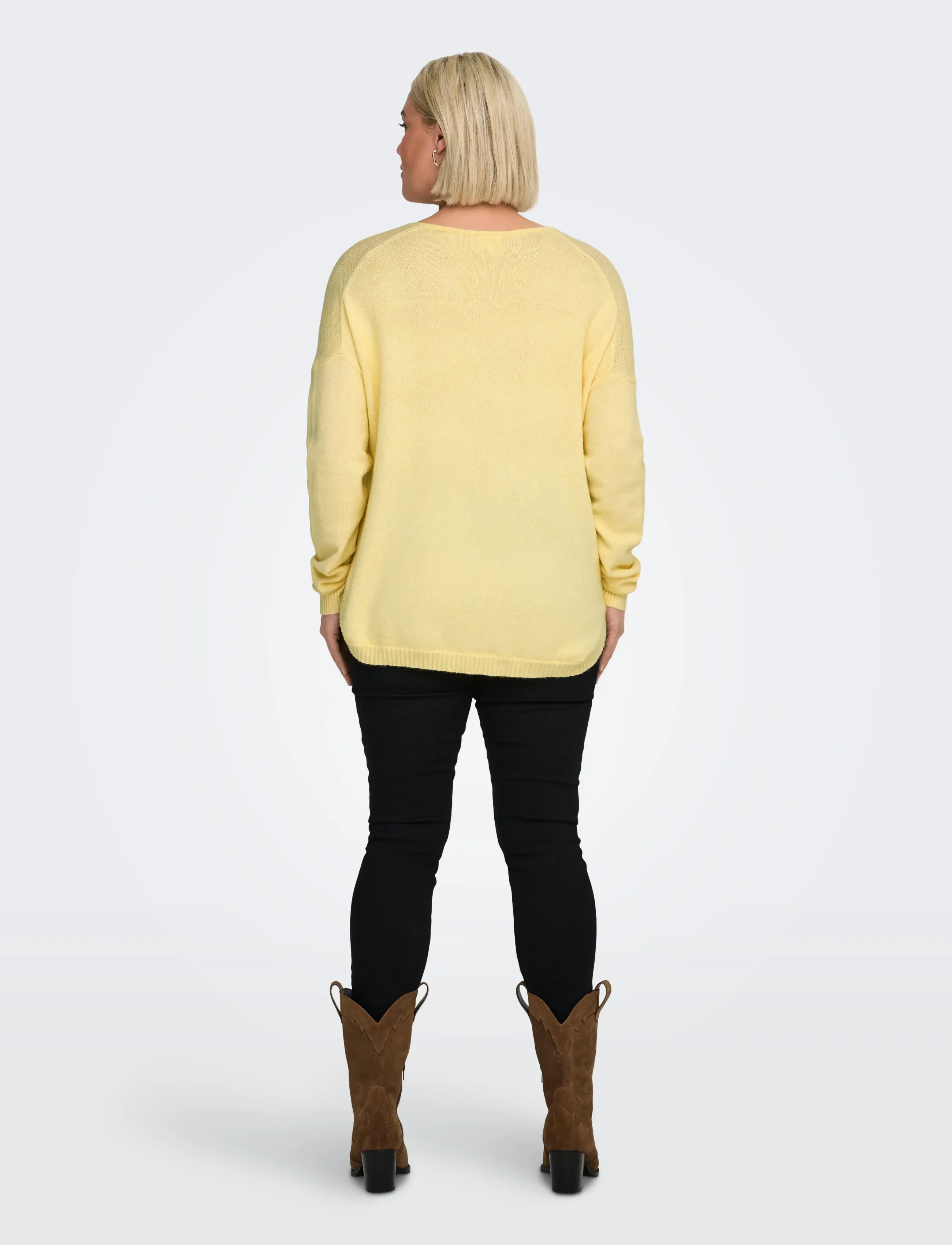 ONLY Carmakoma - CARMARGARETA LS PULLOVER KNT NOOS - mažiausios kainos - sunlight - 3