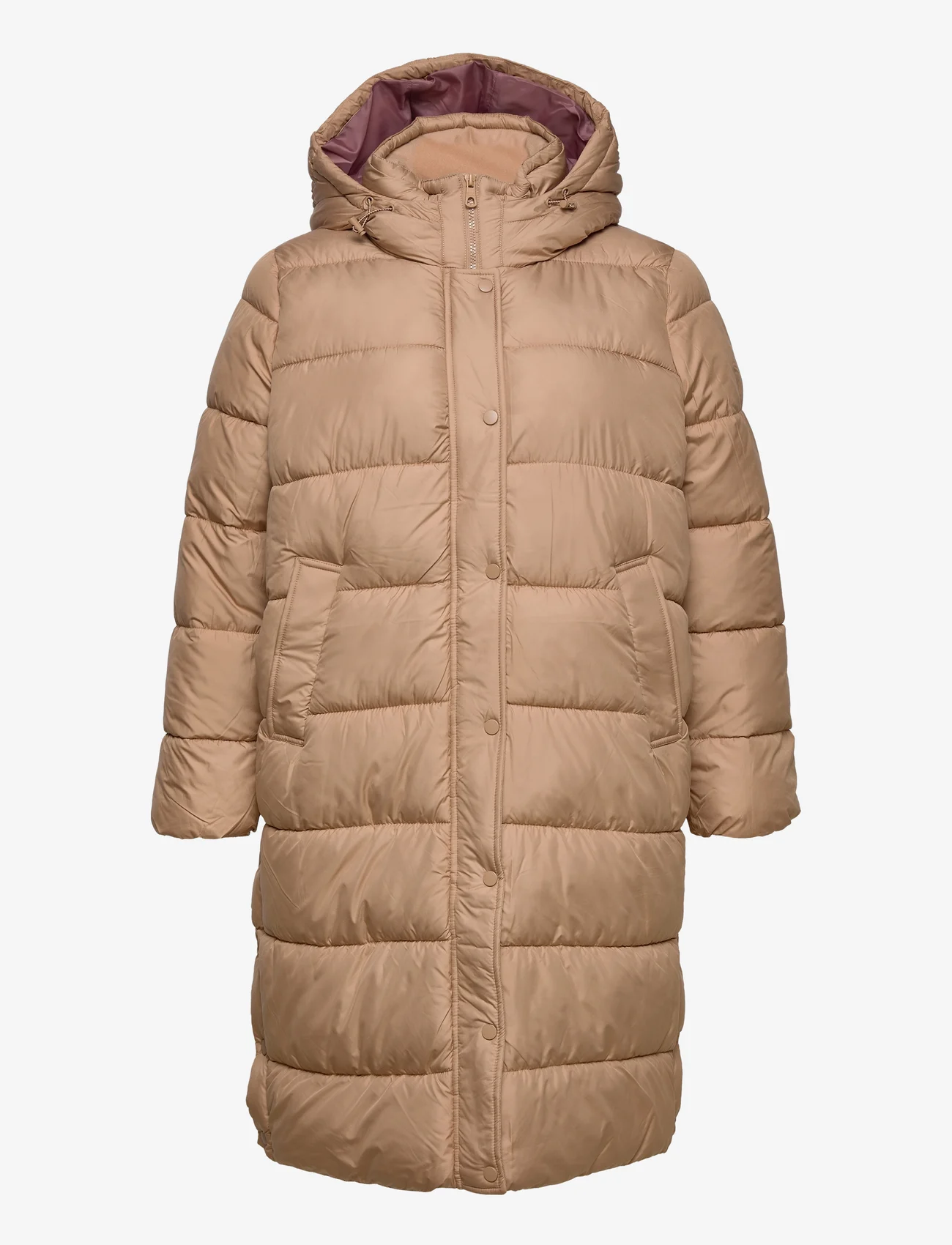 ONLY Carmakoma - CARCAMMIE LONG QUILTED COAT OTW - voodriga mantlid - tigers eye - 0
