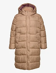 ONLY Carmakoma - CARCAMMIE LONG QUILTED COAT OTW - winter jackets - tigers eye - 0