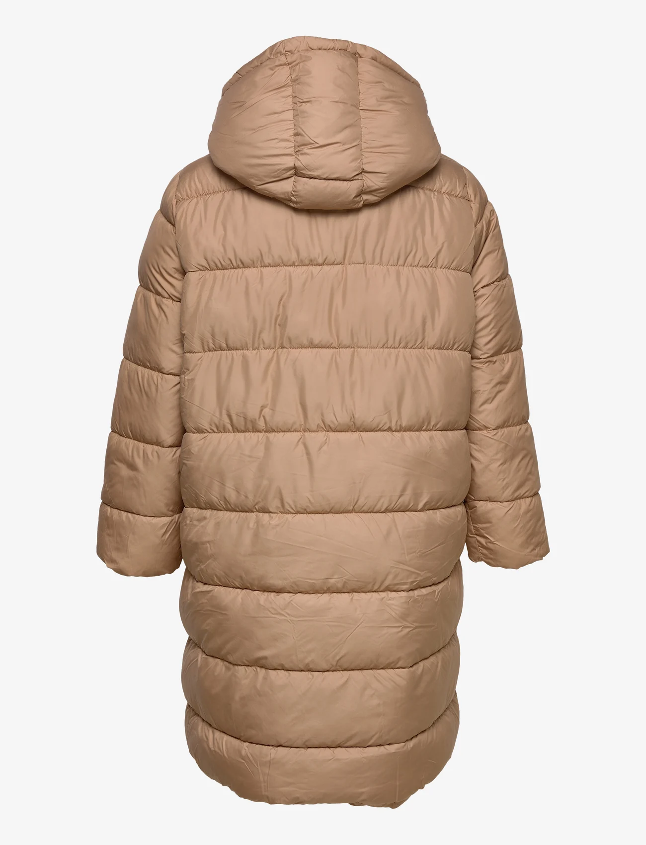 ONLY Carmakoma - CARCAMMIE LONG QUILTED COAT OTW - ziemas jakas - tigers eye - 1