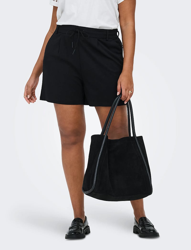 ONLY Carmakoma - CARGOLDTRASH EASY SHORTS - casual shorts - black - 0