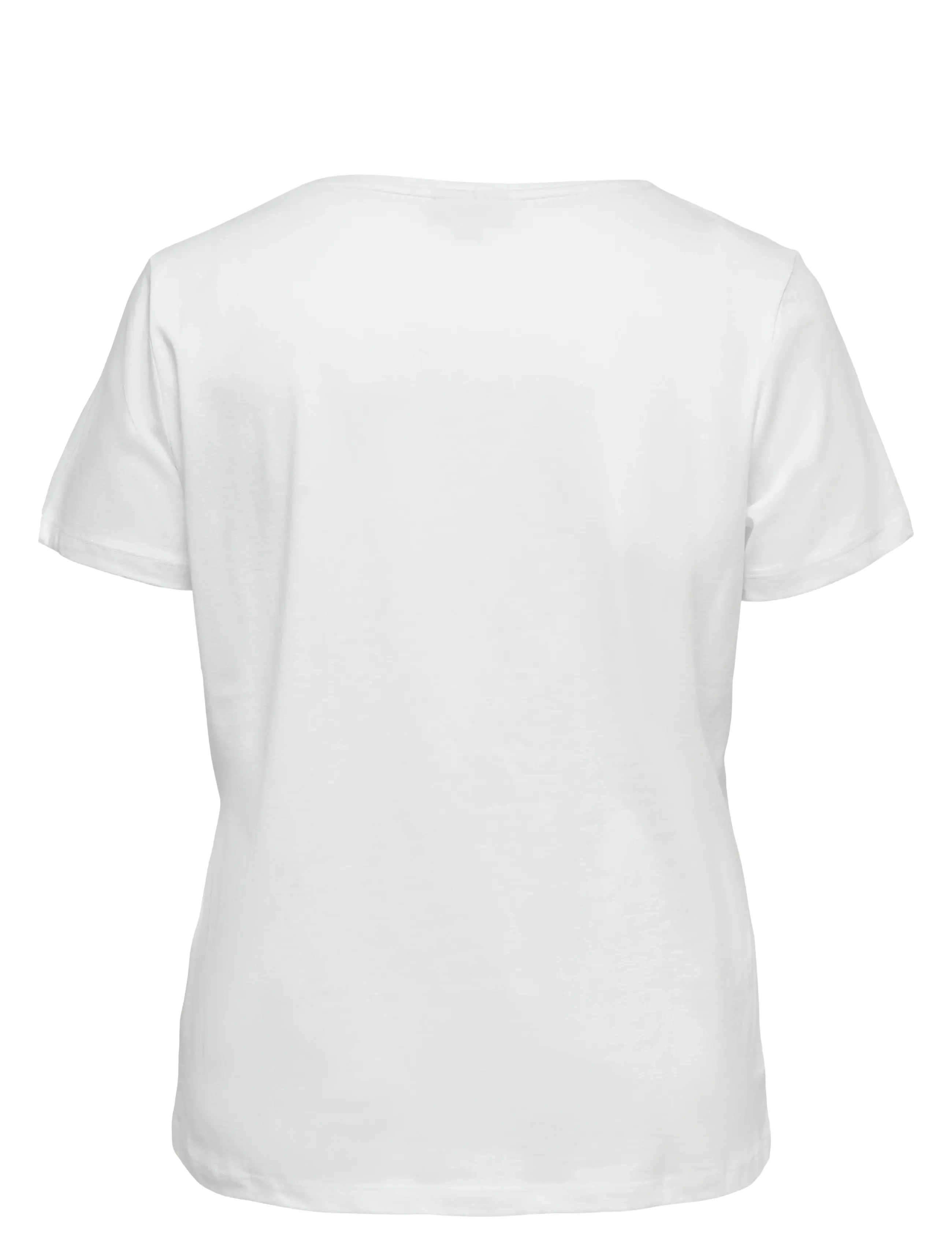 ONLY Carmakoma - CARELODIE SS V-NECK TEE JRS - kurzärmelige - bright white - 2