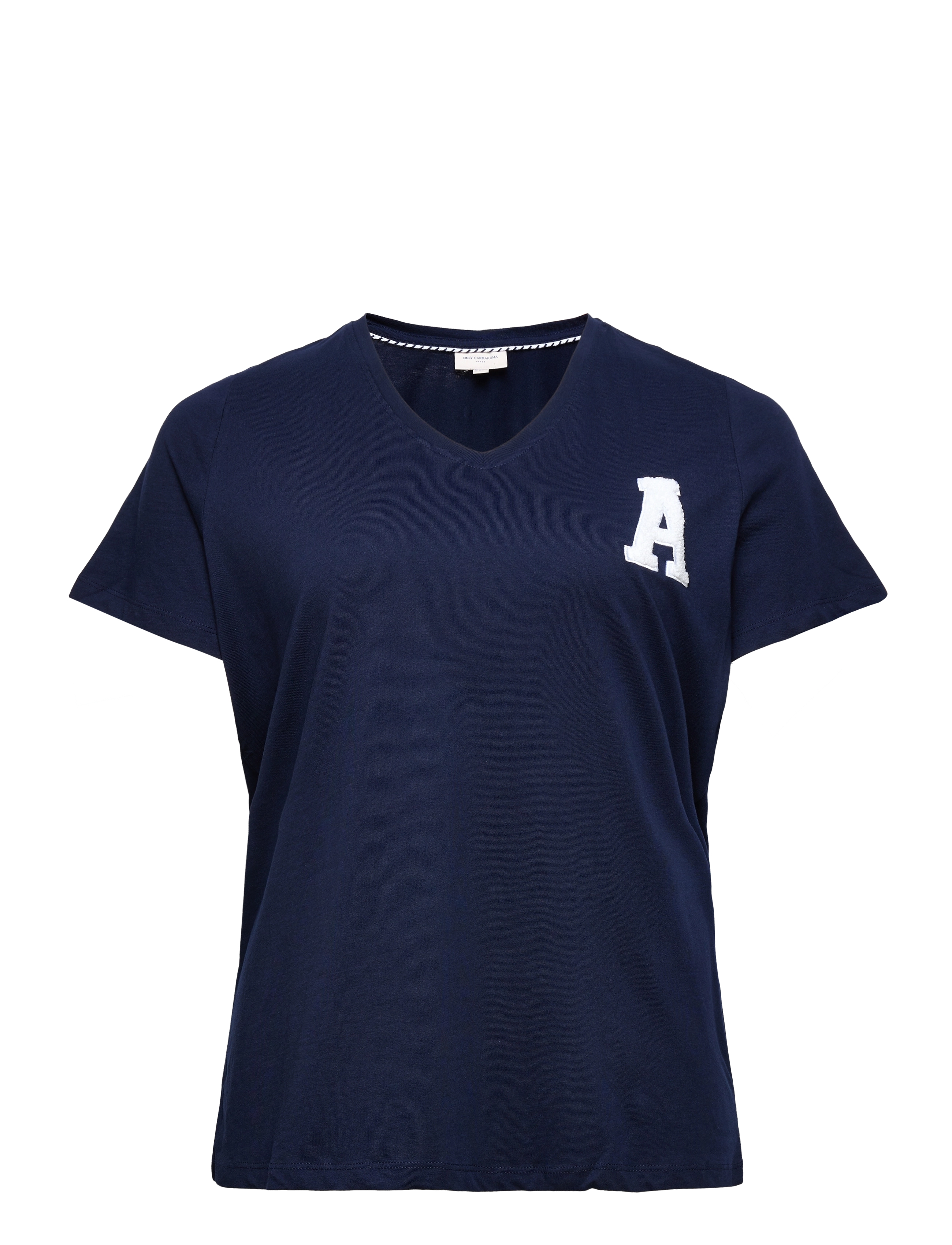 ONLY Carmakoma CARELODIE SS V-NECK TEE JRS - T-shirts - MARITIME BLUE / navy