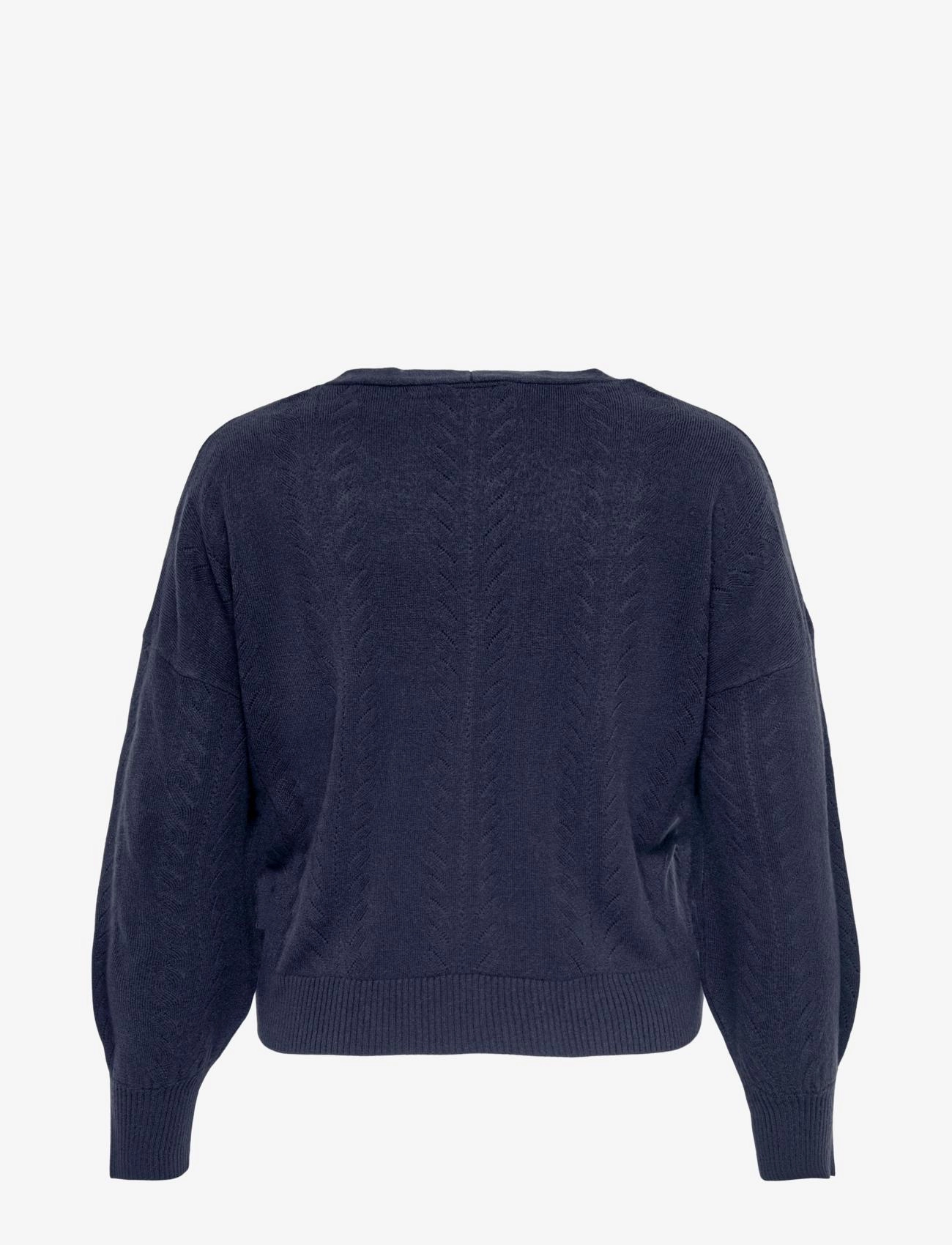 ONLY Carmakoma - CARAMALIA L/S STRUCTURE CARDIGAN KNT - maritime blue - 1