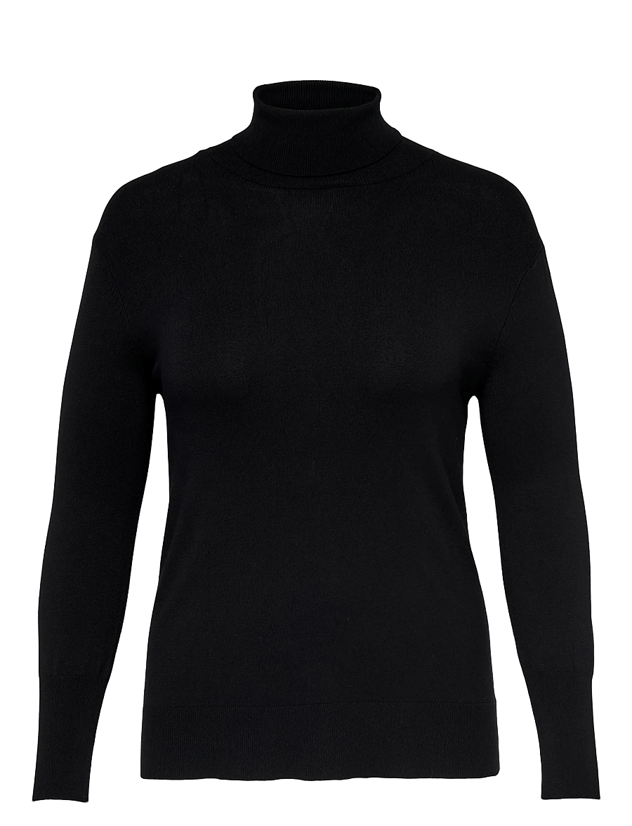 ONLY Carmakoma - CARVENICE LS ROLL PULLOVER NOOS - black - 1