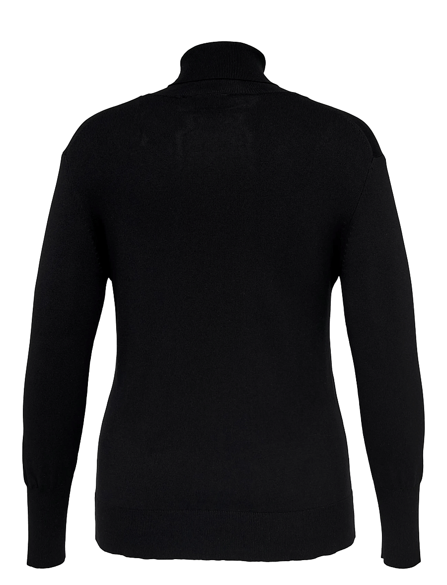 ONLY Carmakoma - CARVENICE LS ROLL PULLOVER NOOS - black - 2
