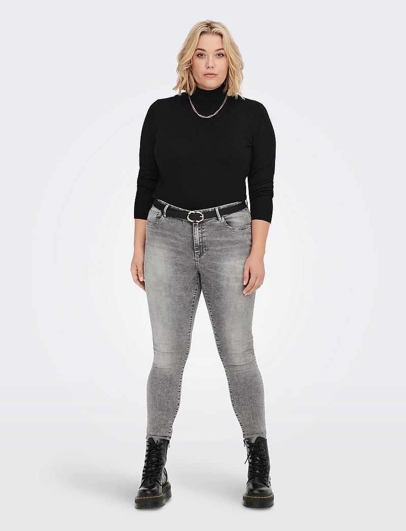 ONLY Carmakoma - CARVENICE LIFE LS ROLL PULLOVER NOOS - black - 4