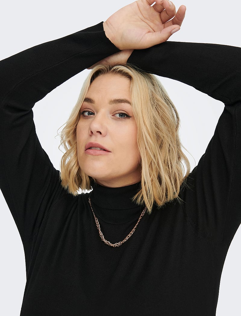 ONLY Carmakoma - CARVENICE LIFE LS ROLL PULLOVER NOOS - black - 5