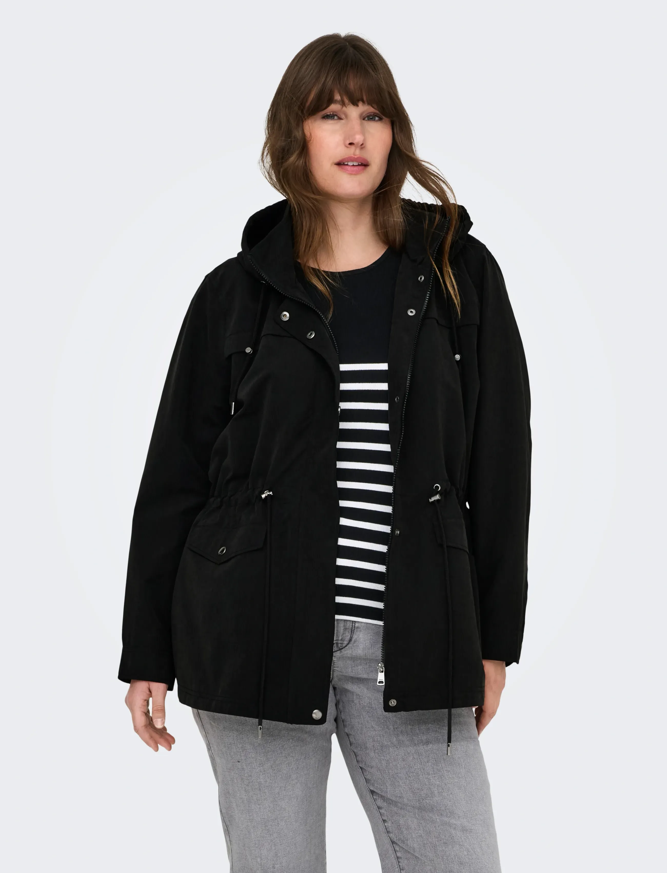ONLY Carmakoma - CARNEWSTARLINE SPRING JACKET  OTW - black - 4