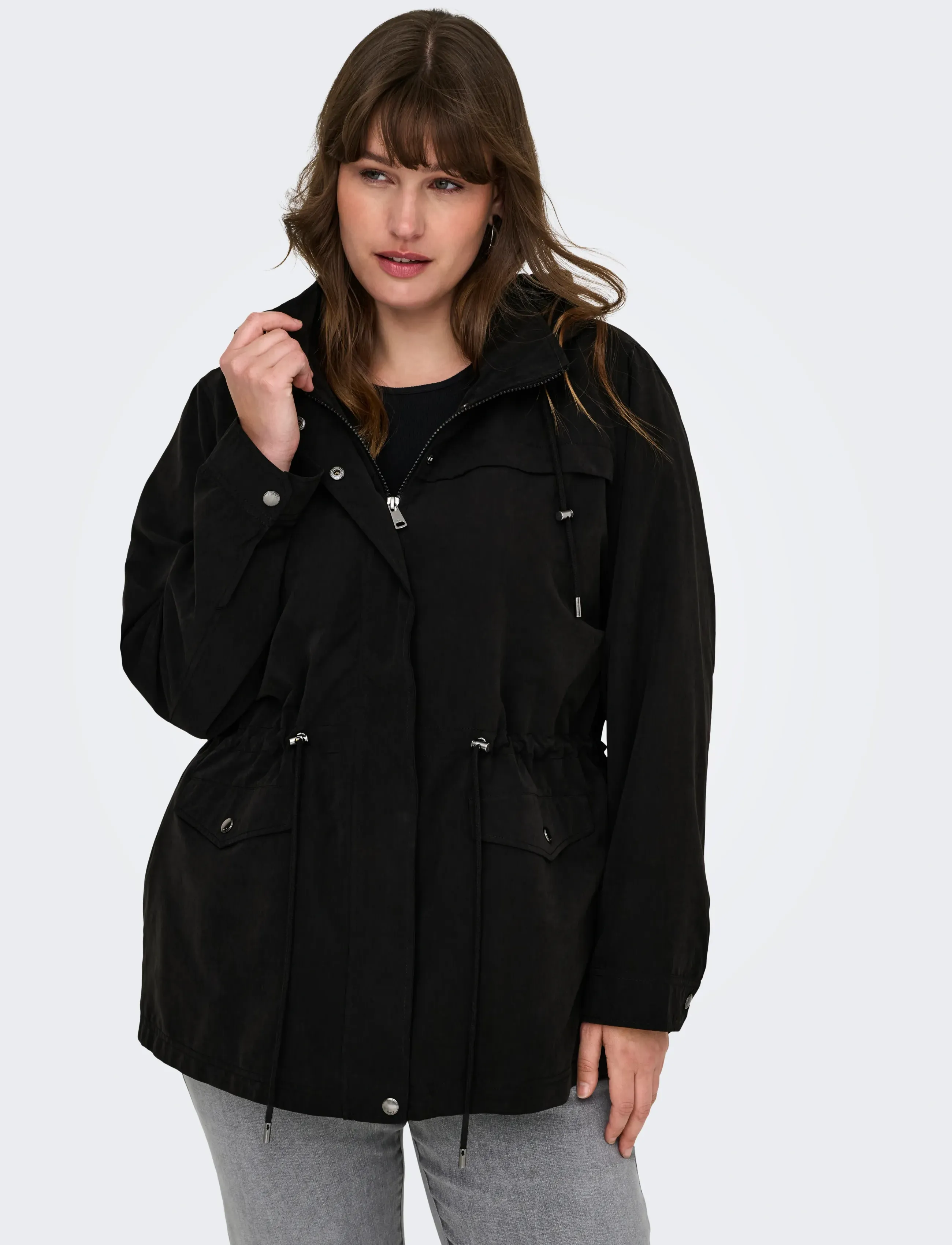 ONLY Carmakoma - CARNEWSTARLINE SPRING JACKET  OTW - black - 5