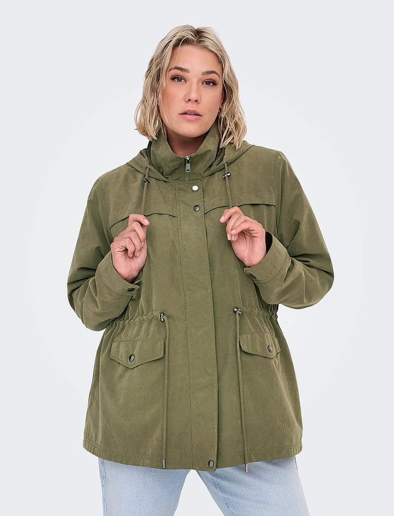 ONLY Carmakoma - CARNEWSTARLINE SPRING JACKET OTW - stone gray - 4