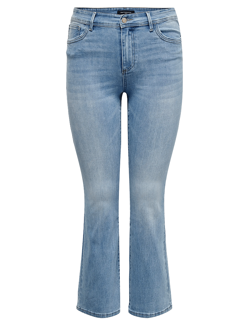 ONLY Carmakoma - CARSALLY HW SK FLARED DNM BJ759 NOOS - flared jeans - light medium blue denim - 1