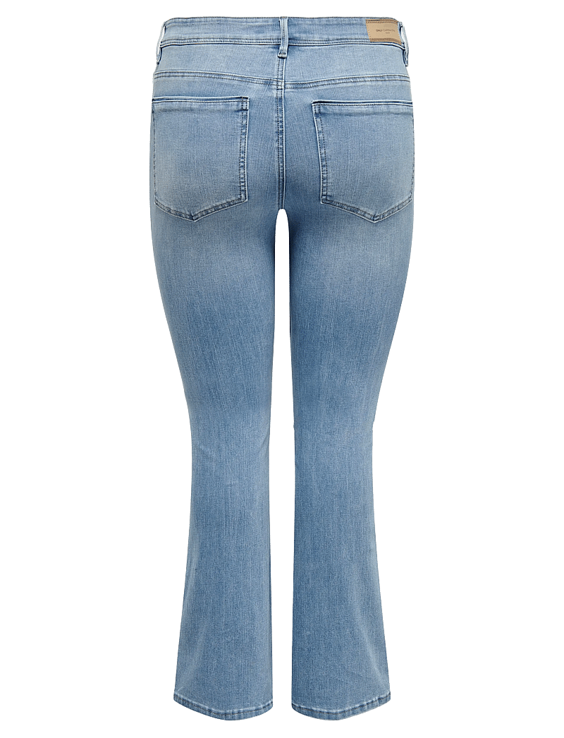 ONLY Carmakoma - CARSALLY HW SK FLARED DNM BJ759 NOOS - flared jeans - light medium blue denim - 2
