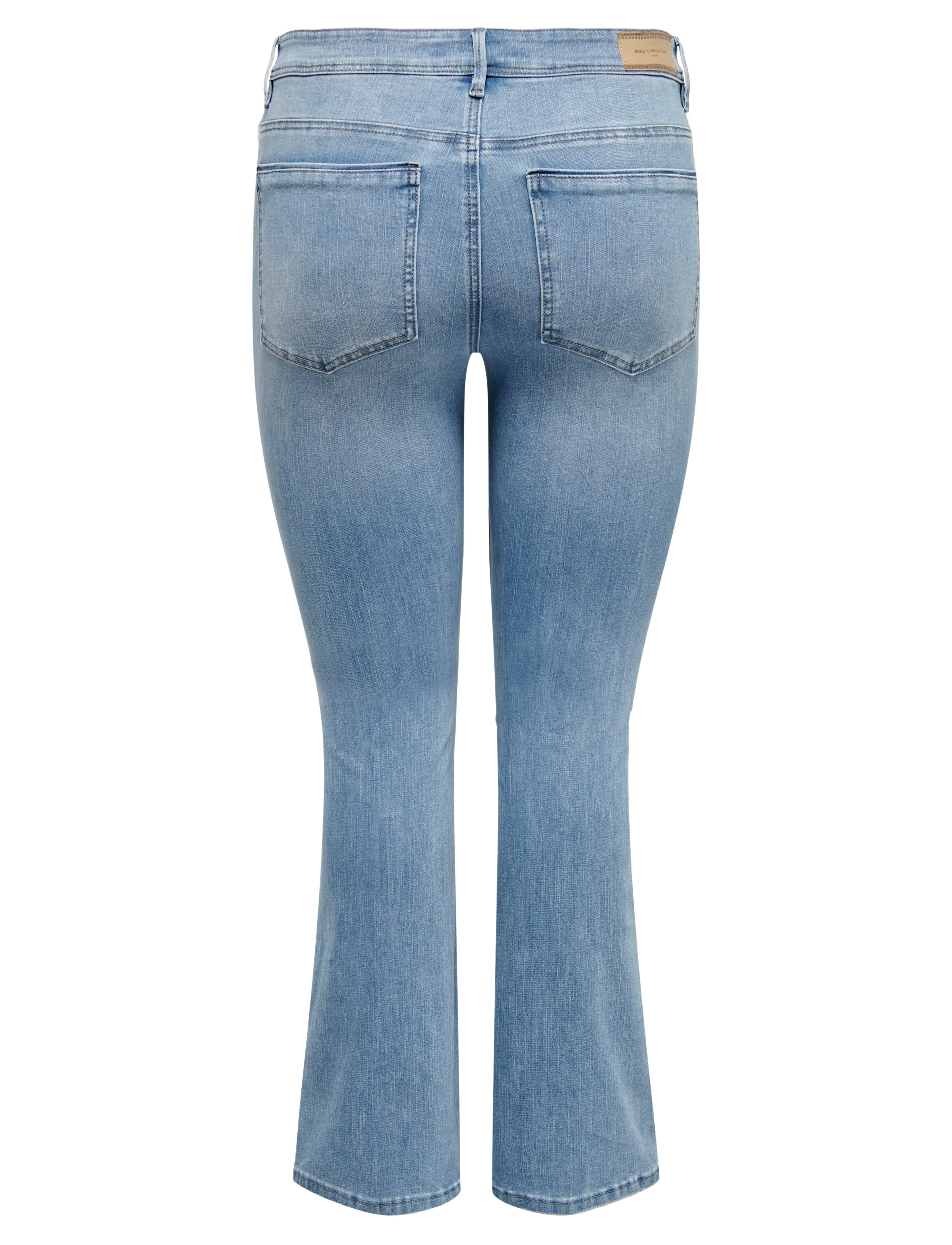 ONLY Carmakoma - CARSALLY HW SK FLARED DNM BJ759 NOOS - jeans évasés - light medium blue denim - 2