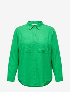 CARCARO L/S OVS LINEN SHIRT TLR, ONLY Carmakoma