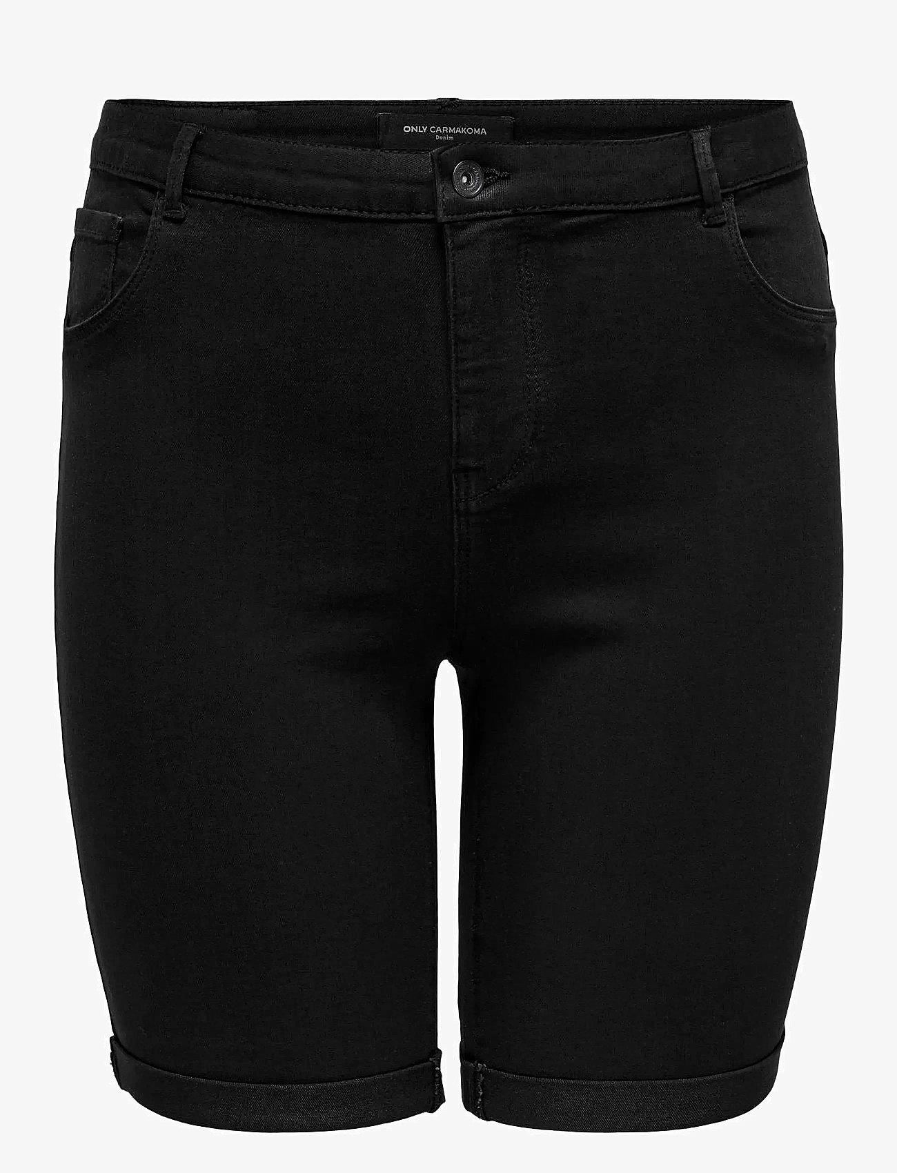 ONLY Carmakoma - CARTHUNDER LIFE REG LONG SHORTS DNM NOOS - short en jeans - black - 1