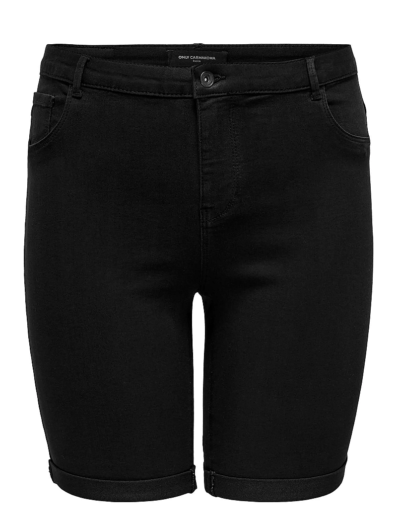 ONLY Carmakoma - CARTHUNDER LIFE REG LONG SHORTS DNM NOOS - short en jeans - black - 1