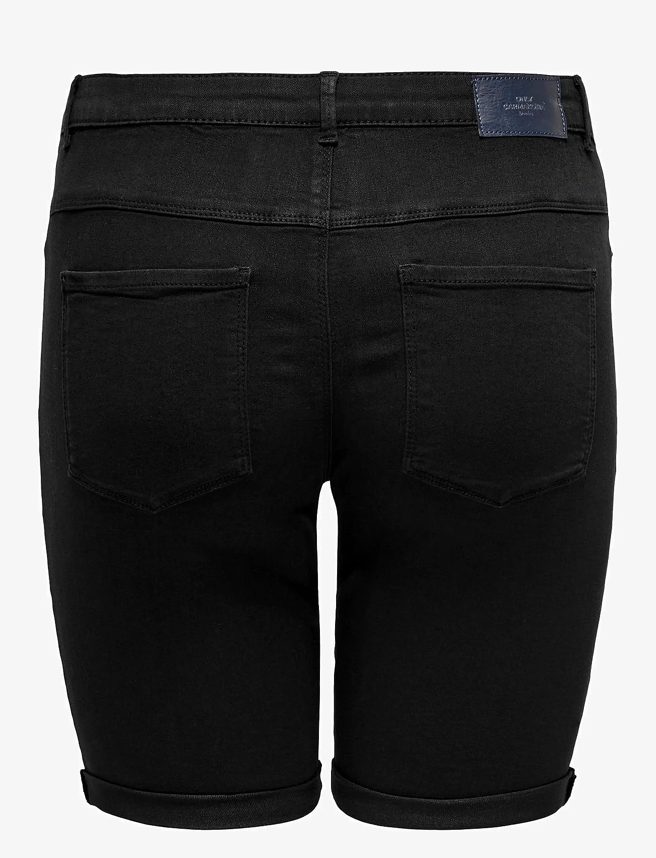 ONLY Carmakoma - CARTHUNDER LIFE REG LONG SHORTS DNM NOOS - short en jeans - black - 2