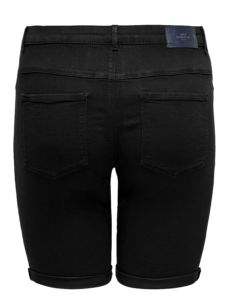 ONLY Carmakoma - CARTHUNDER LIFE REG LONG SHORTS DNM NOOS - short en jeans - black - 2