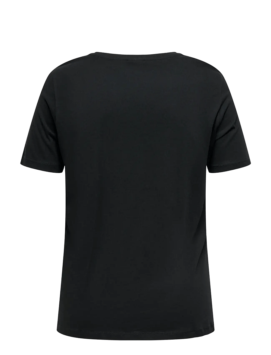ONLY Carmakoma - CARXMAS YRSA O-NECK SS REG TEE JRS - t-shirts - black - 2