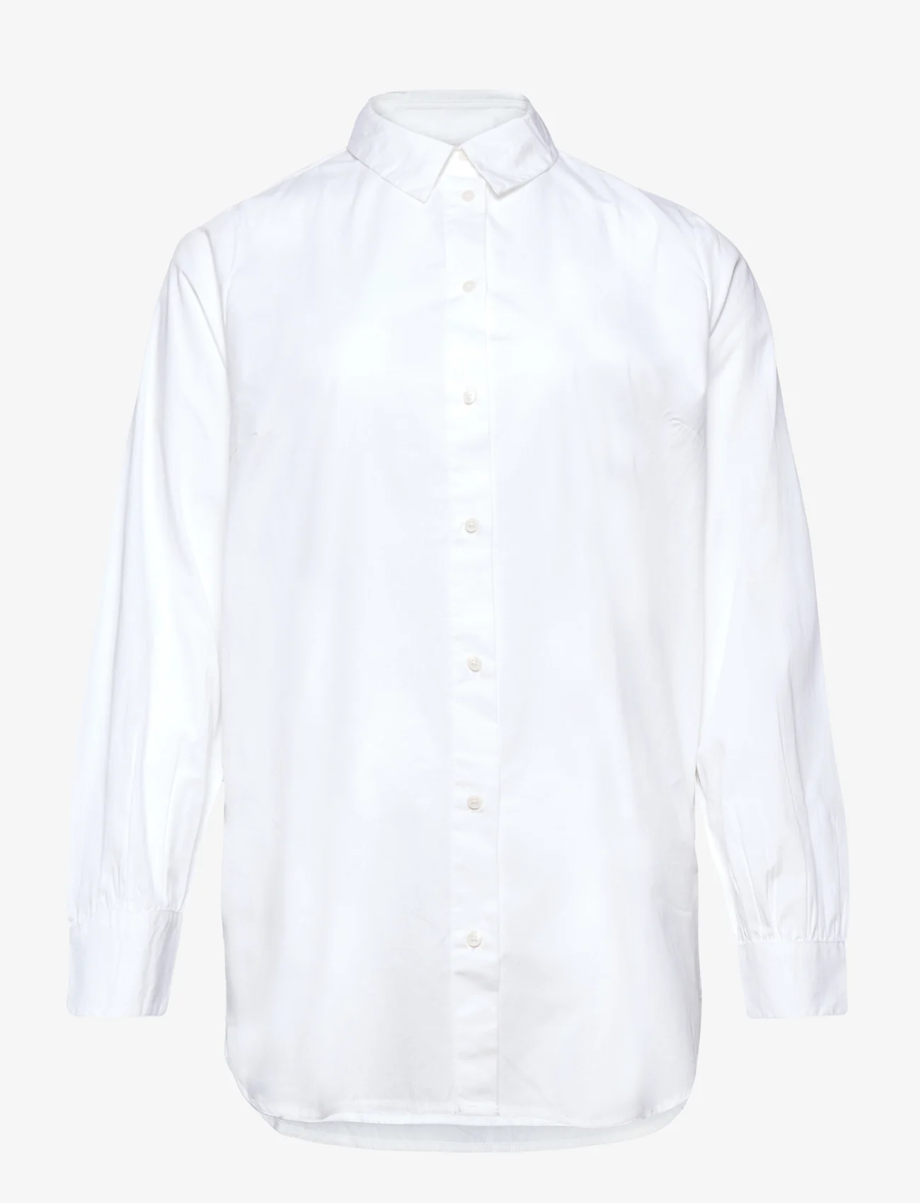 ONLY Carmakoma - CARNORA NEW  L/S SHIRT WVN - langærmede skjorter - bright white - 0