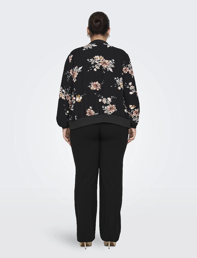 ONLY Carmakoma - CARGOLDTRASH-SUKI LIFE HW WIDE PANT PNT - straight leg hosen - black - 3